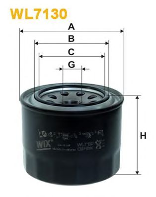 WIX FILTERS wl7130 -  Фильтр масляный двигателя